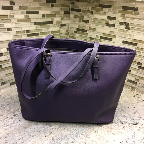 purple michael kors purse